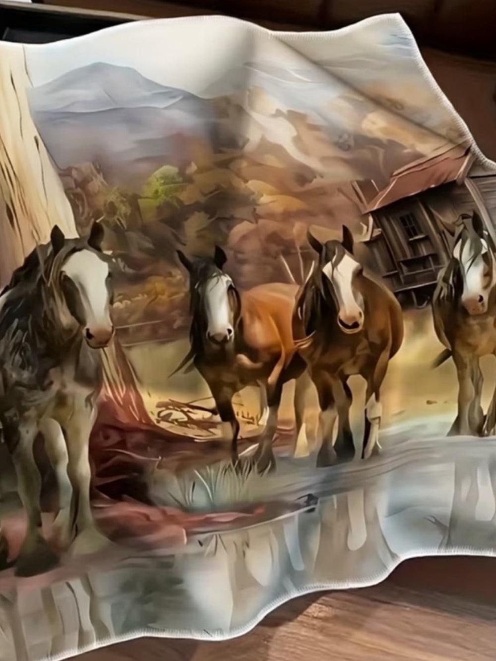 🐎 Western Horse Print Scarf Bandana | Small Square